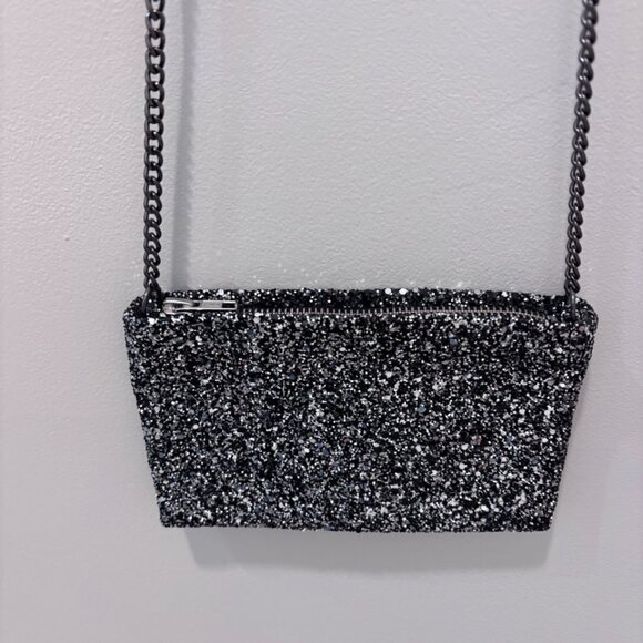 J. Crew Evening Bag, Black/Gray/Metallic, Covered in Sequins - Picture 3 of 5